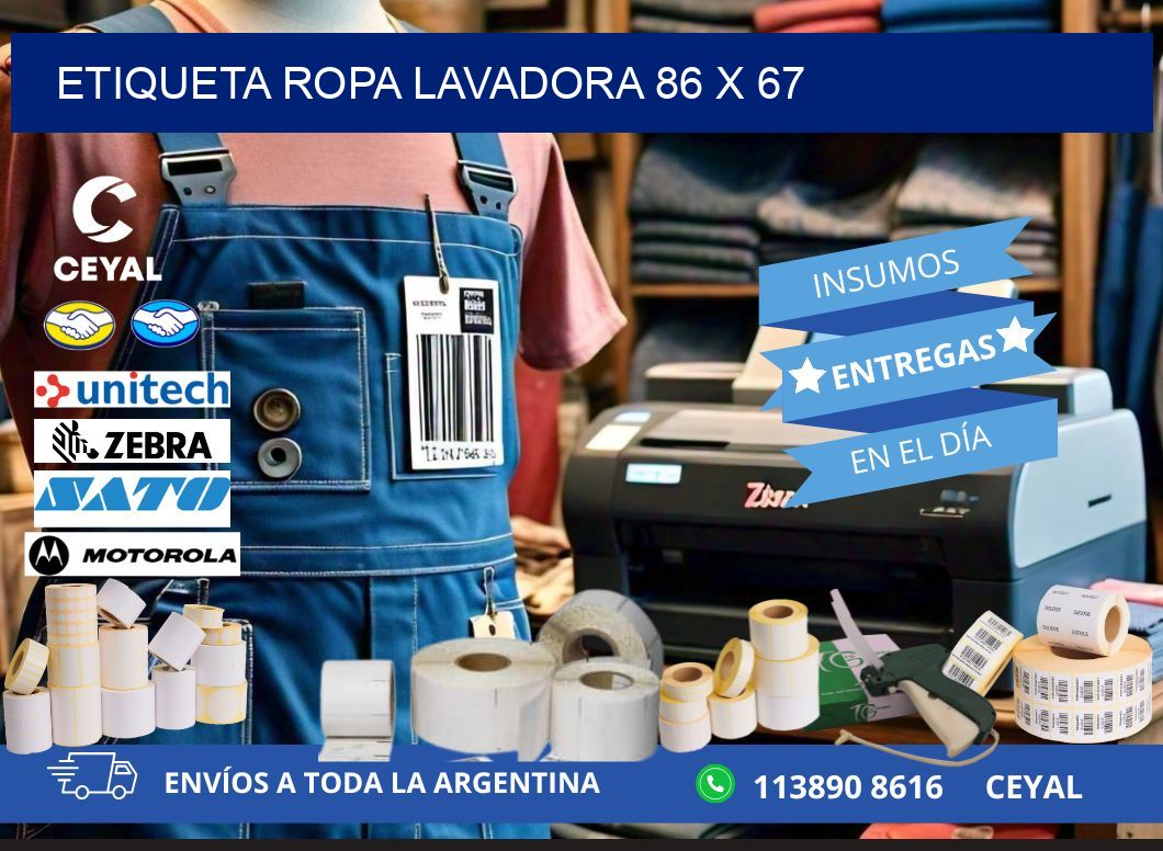 ETIQUETA ROPA LAVADORA 86 x 67