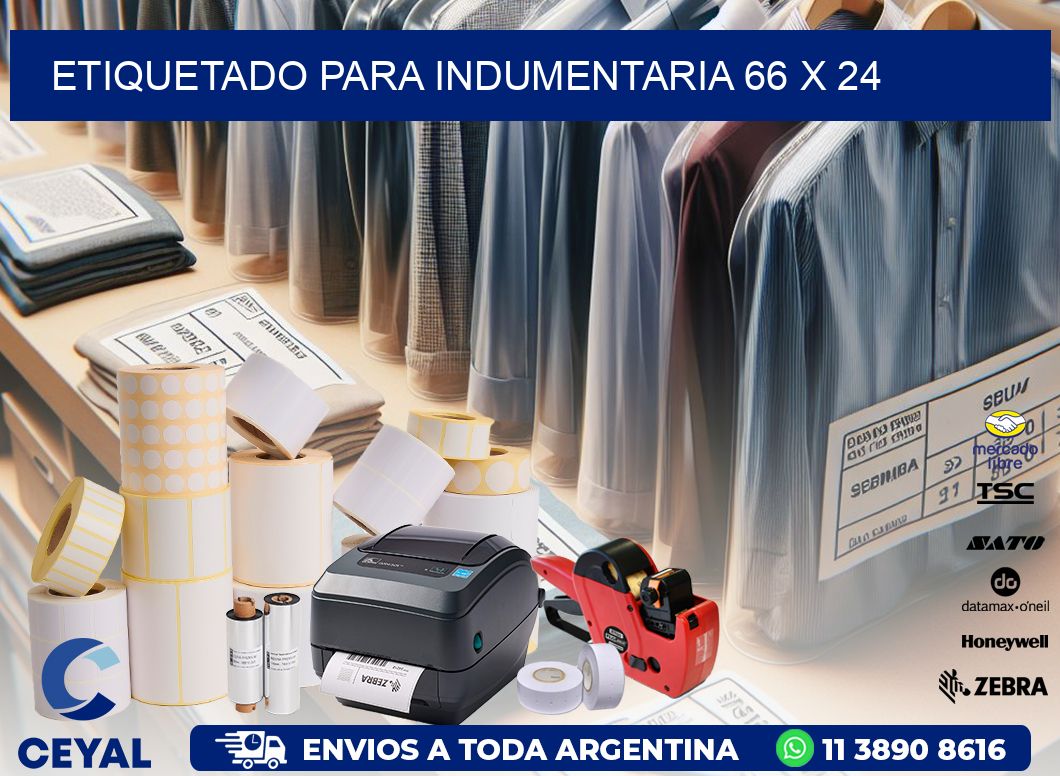 ETIQUETADO PARA INDUMENTARIA 66 x 24