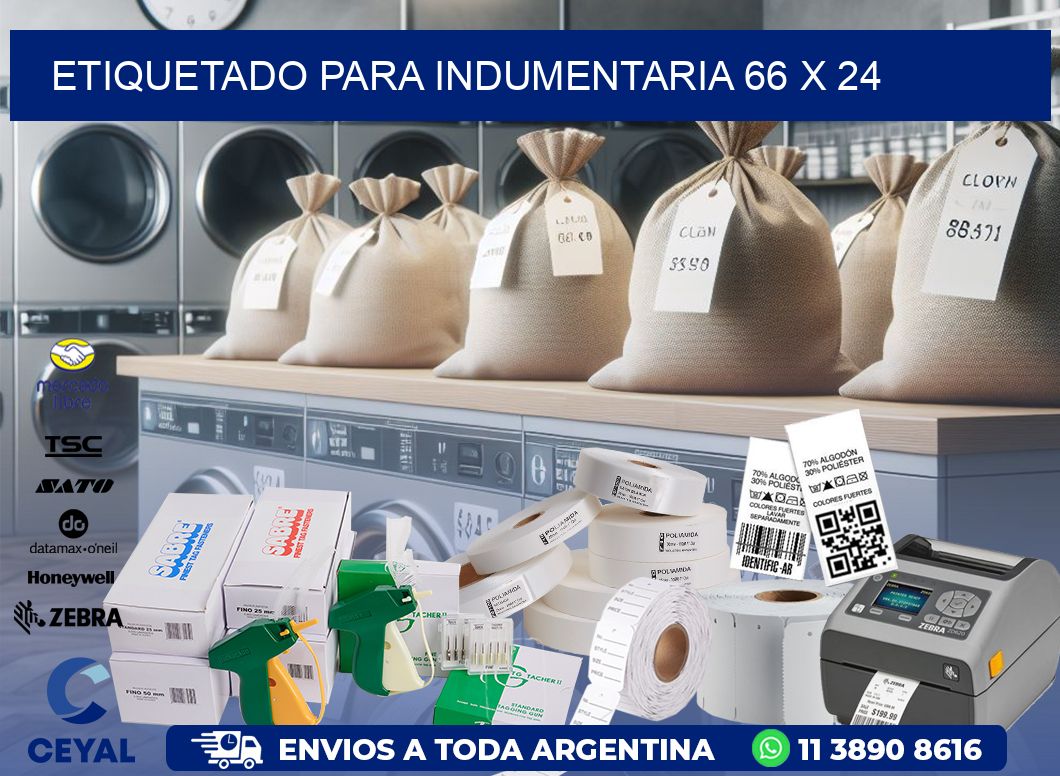 ETIQUETADO PARA INDUMENTARIA 66 x 24