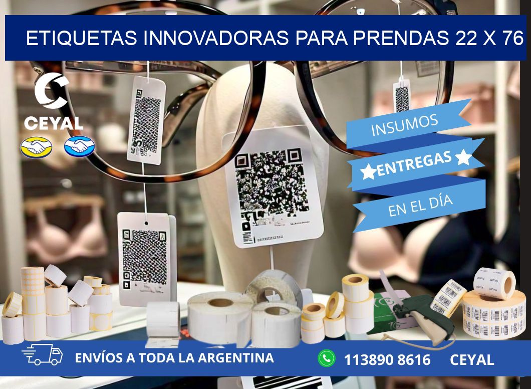 ETIQUETAS INNOVADORAS PARA PRENDAS 22 x 76
