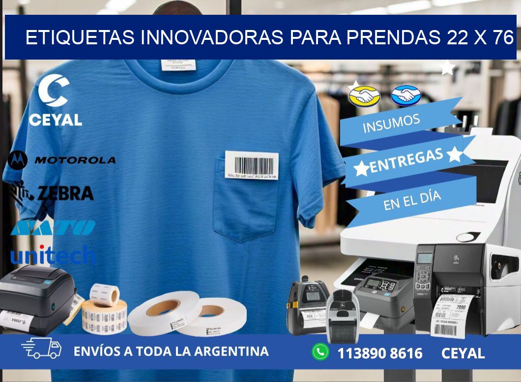 ETIQUETAS INNOVADORAS PARA PRENDAS 22 x 76