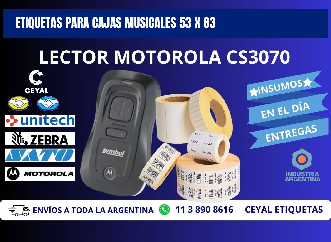 ETIQUETAS PARA CAJAS MUSICALES 53 x 83