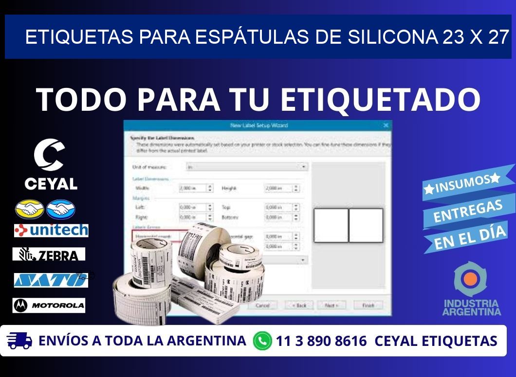 ETIQUETAS PARA ESPÁTULAS DE SILICONA 23 x 27