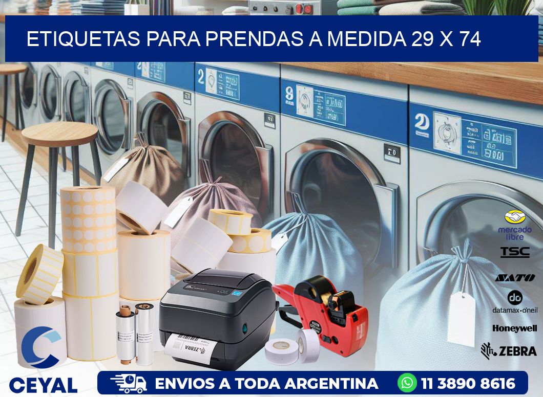 ETIQUETAS PARA PRENDAS A MEDIDA 29 x 74