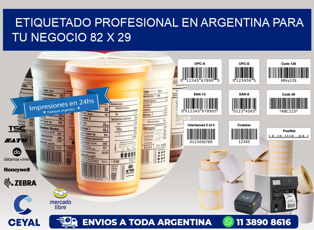 Etiquetado Profesional en Argentina para tu Negocio 82 x 29