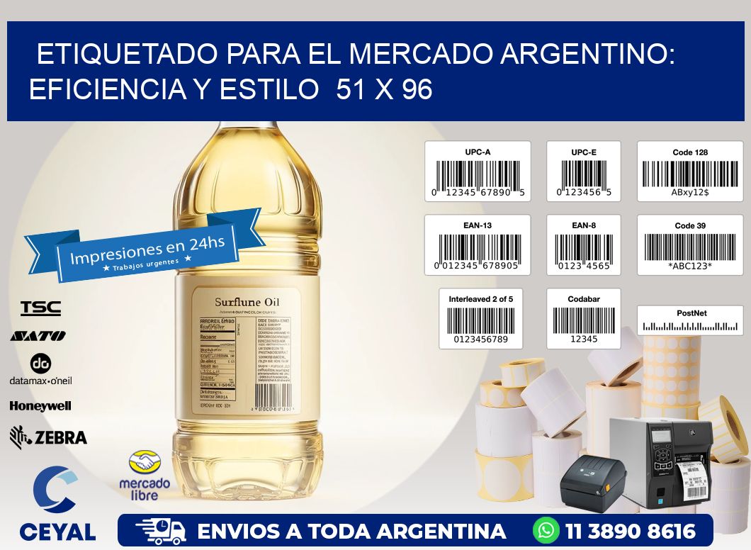 Etiquetado para el Mercado Argentino: Eficiencia y Estilo 51 x 96