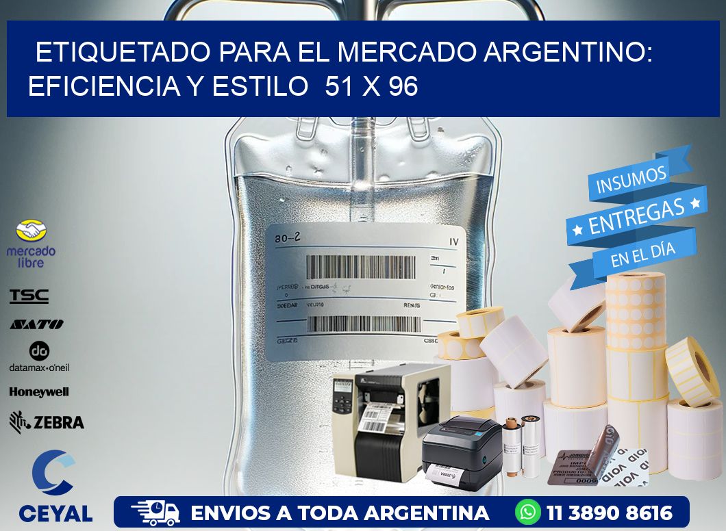 Etiquetado para el Mercado Argentino: Eficiencia y Estilo  51 x 96