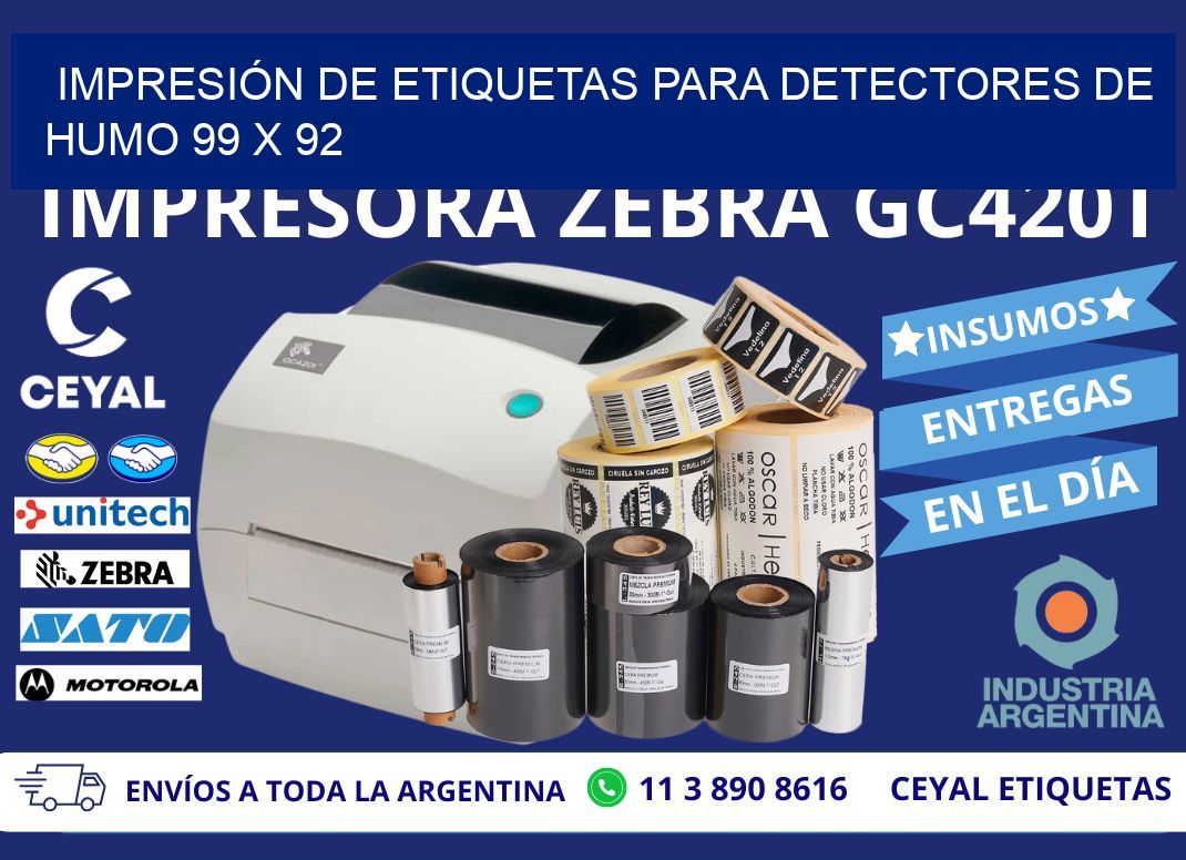IMPRESIÓN DE ETIQUETAS PARA DETECTORES DE HUMO 99 x 92