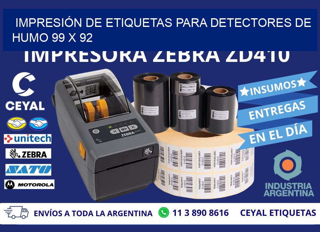 IMPRESIÓN DE ETIQUETAS PARA DETECTORES DE HUMO 99 x 92