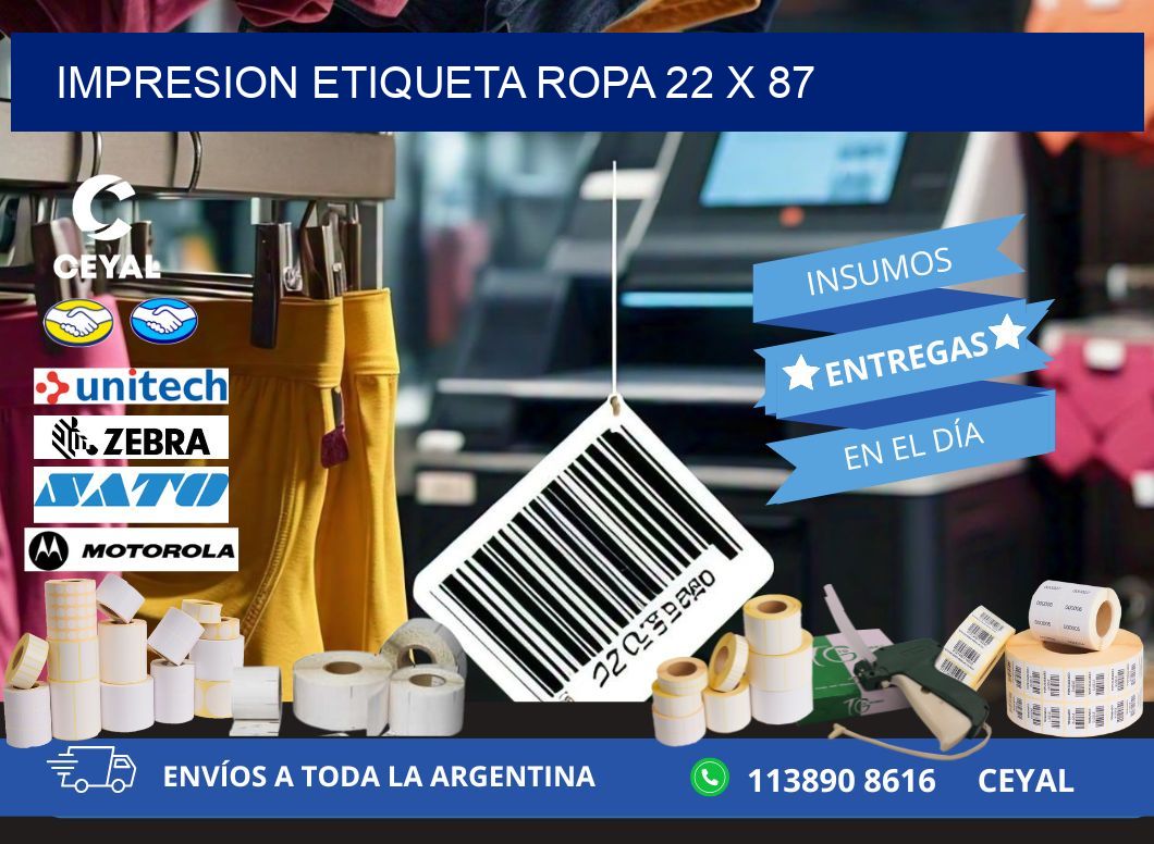 IMPRESION ETIQUETA ROPA 22 x 87