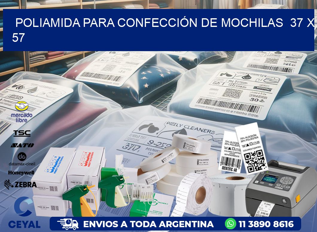 POLIAMIDA PARA CONFECCIÓN DE MOCHILAS  37 x 57