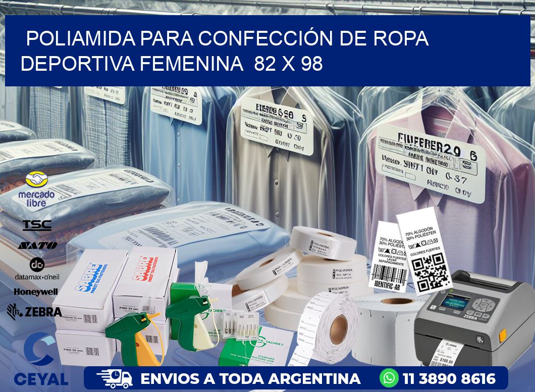 POLIAMIDA PARA CONFECCIÓN DE ROPA DEPORTIVA FEMENINA  82 x 98