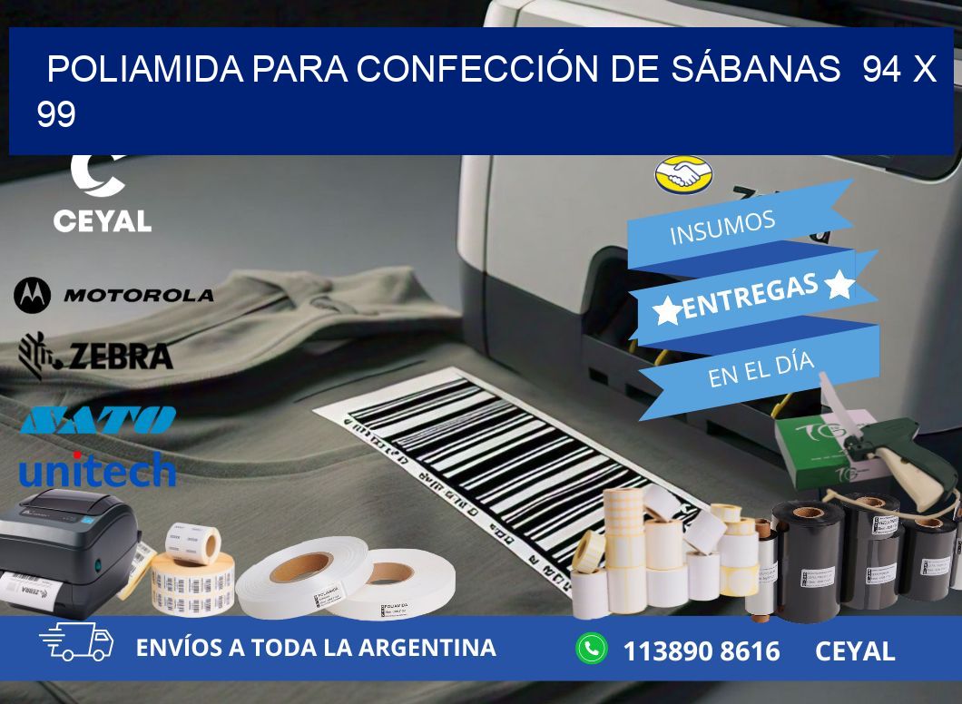 POLIAMIDA PARA CONFECCIÓN DE SÁBANAS 94 x 99