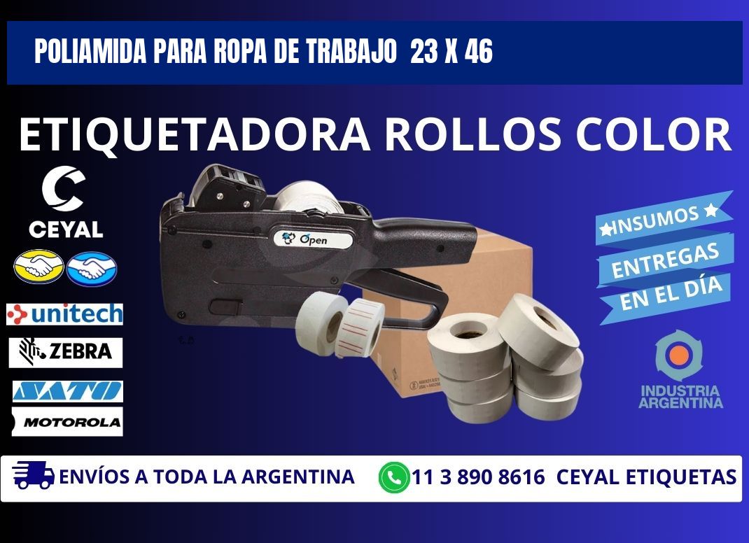 POLIAMIDA PARA ROPA DE TRABAJO 23 x 46