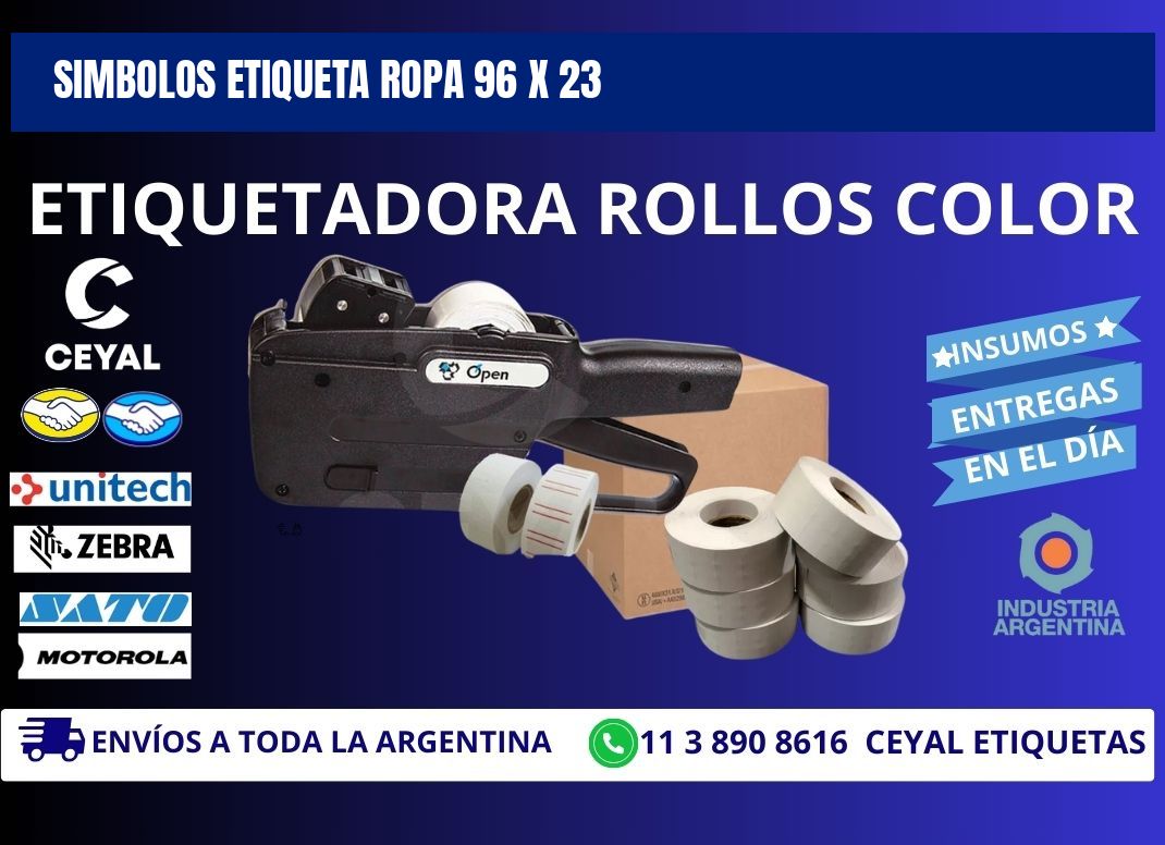 SIMBOLOS ETIQUETA ROPA 96 x 23