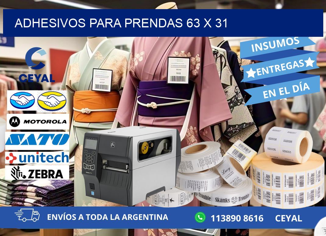 ADHESIVOS PARA PRENDAS 63 x 31