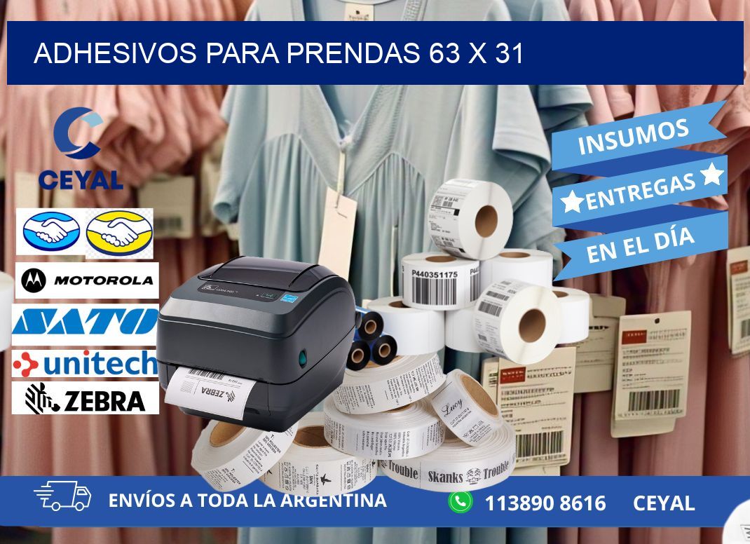 ADHESIVOS PARA PRENDAS 63 x 31