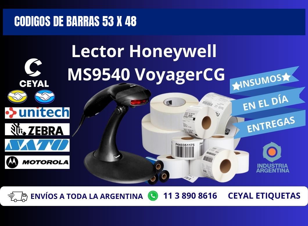 CODIGOS DE BARRAS 53 x 48