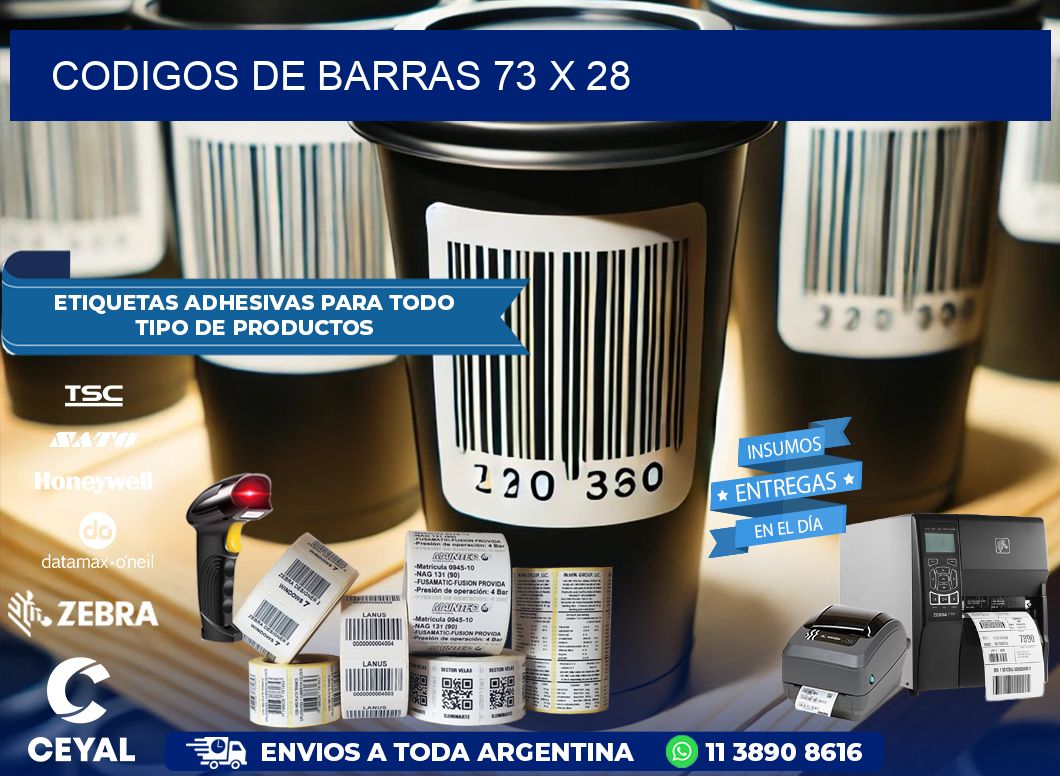 CODIGOS DE BARRAS 73 x 28