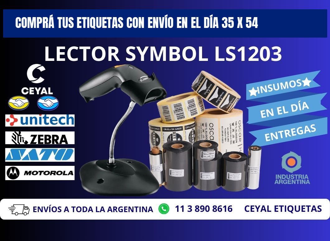 COMPRÁ TUS ETIQUETAS CON ENVÍO EN EL DÍA 35 x 54