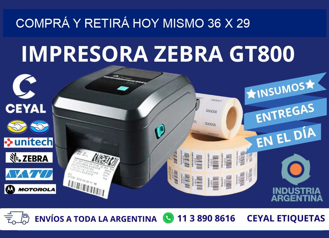 COMPRÁ Y RETIRÁ HOY MISMO 36 x 29