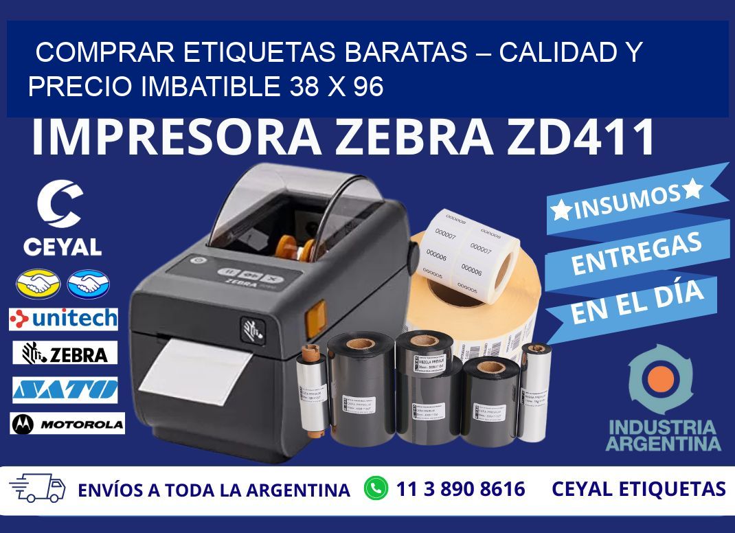 COMPRAR ETIQUETAS BARATAS – CALIDAD Y PRECIO IMBATIBLE 38 x 96
