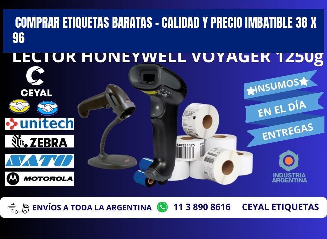 COMPRAR ETIQUETAS BARATAS – CALIDAD Y PRECIO IMBATIBLE 38 x 96