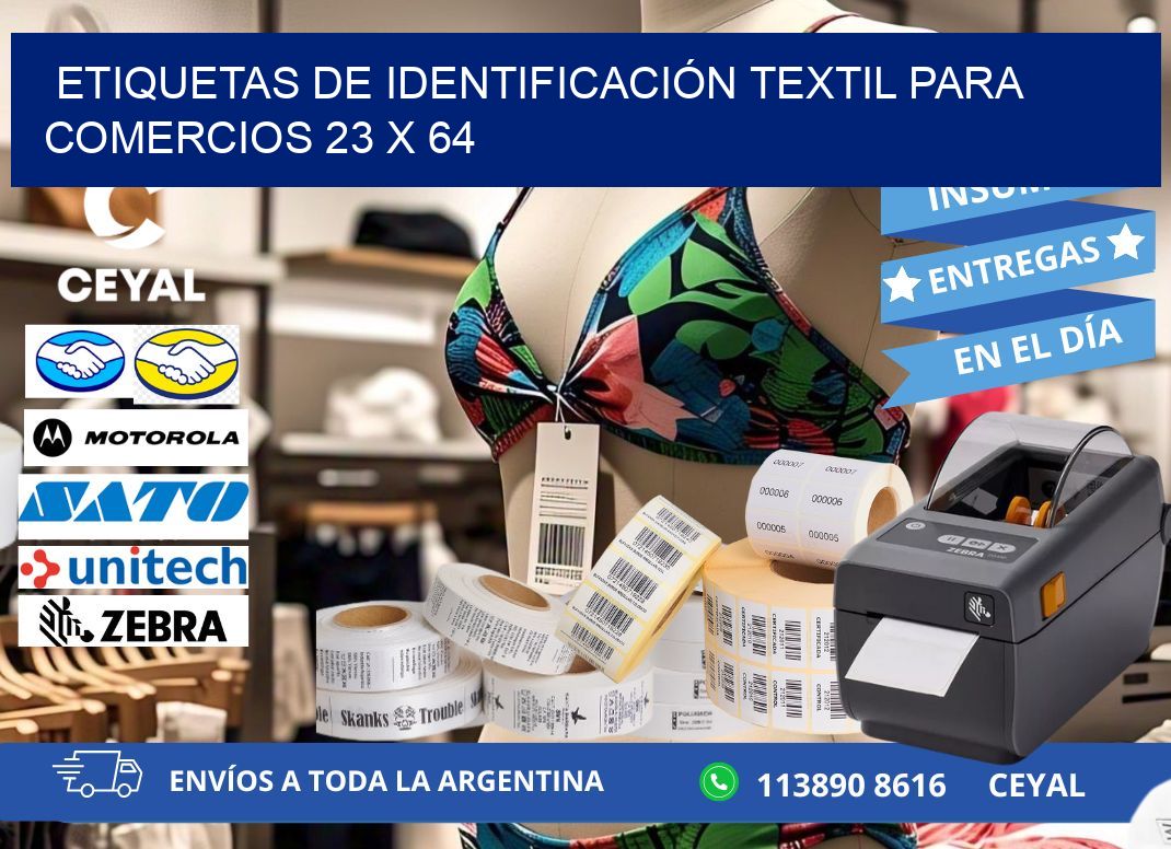 ETIQUETAS DE IDENTIFICACIÓN TEXTIL PARA COMERCIOS 23 x 64