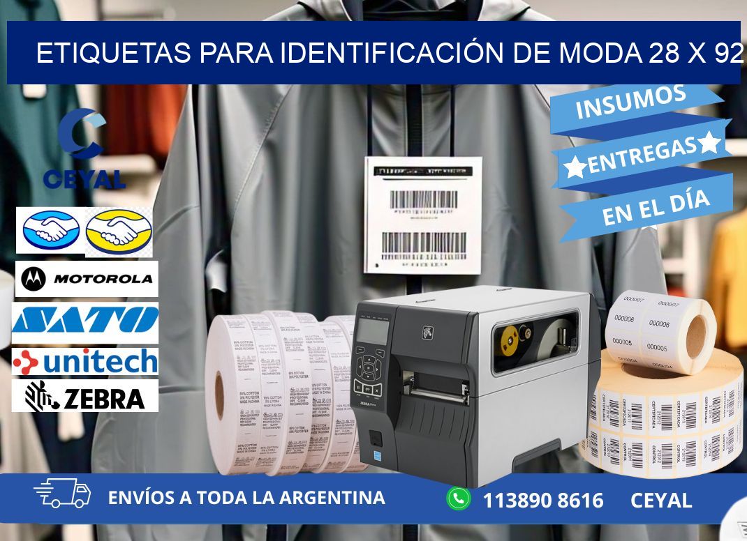 ETIQUETAS PARA IDENTIFICACIÓN DE MODA 28 x 92