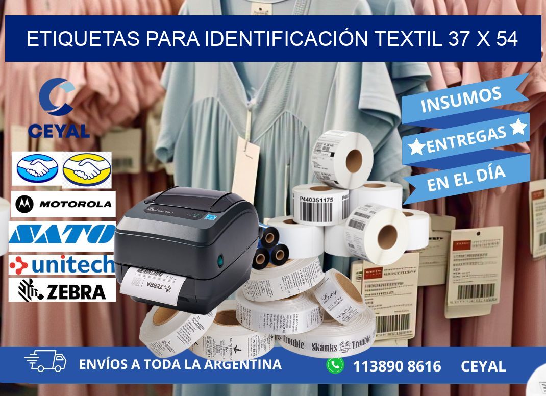 ETIQUETAS PARA IDENTIFICACIÓN TEXTIL 37 x 54