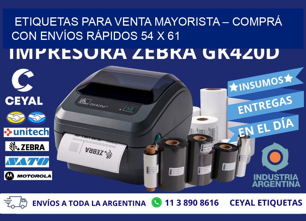 ETIQUETAS PARA VENTA MAYORISTA – COMPRÁ CON ENVÍOS RÁPIDOS 54 x 61