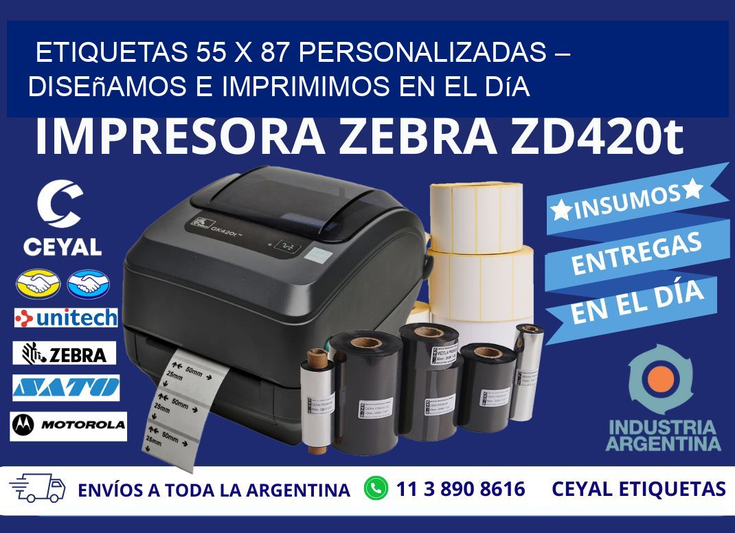 Etiquetas 55 x 87 Personalizadas – Diseñamos e Imprimimos en el Día