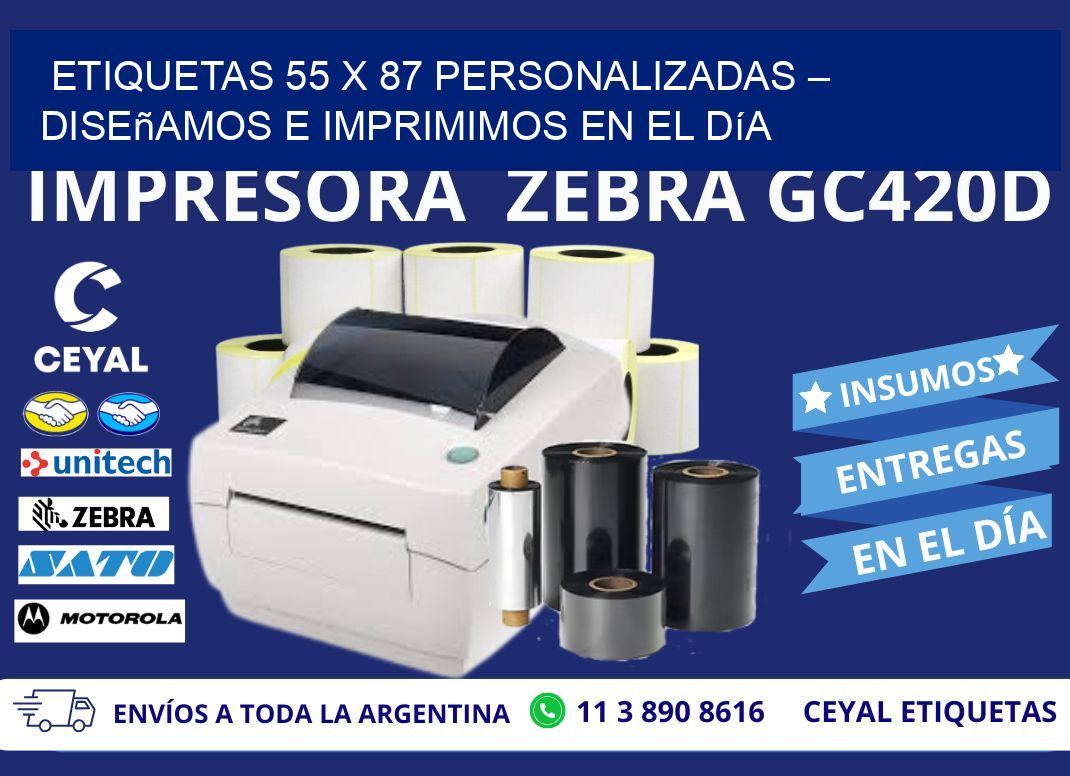 Etiquetas 55 x 87 Personalizadas – Diseñamos e Imprimimos en el Día