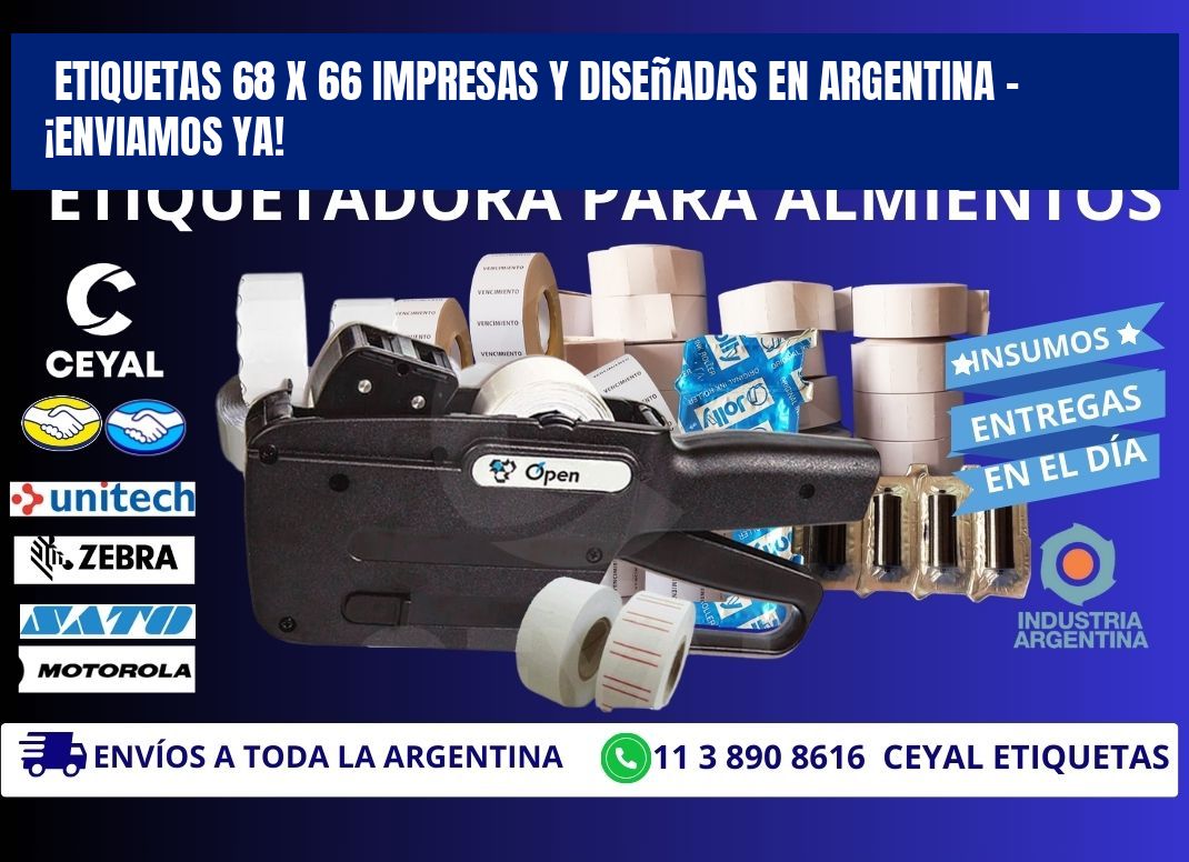 Etiquetas 68 x 66 Impresas y Diseñadas en Argentina – ¡Enviamos Ya!