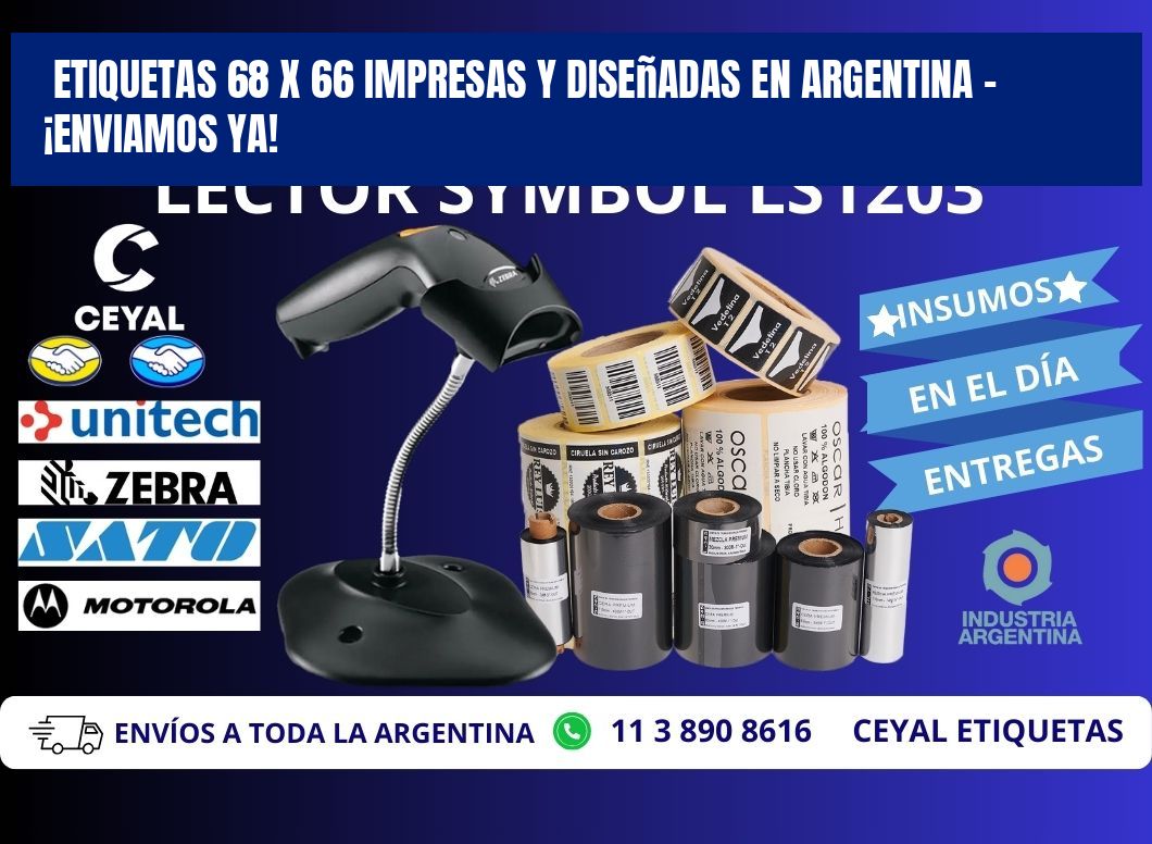 Etiquetas 68 x 66 Impresas y Diseñadas en Argentina – ¡Enviamos Ya!