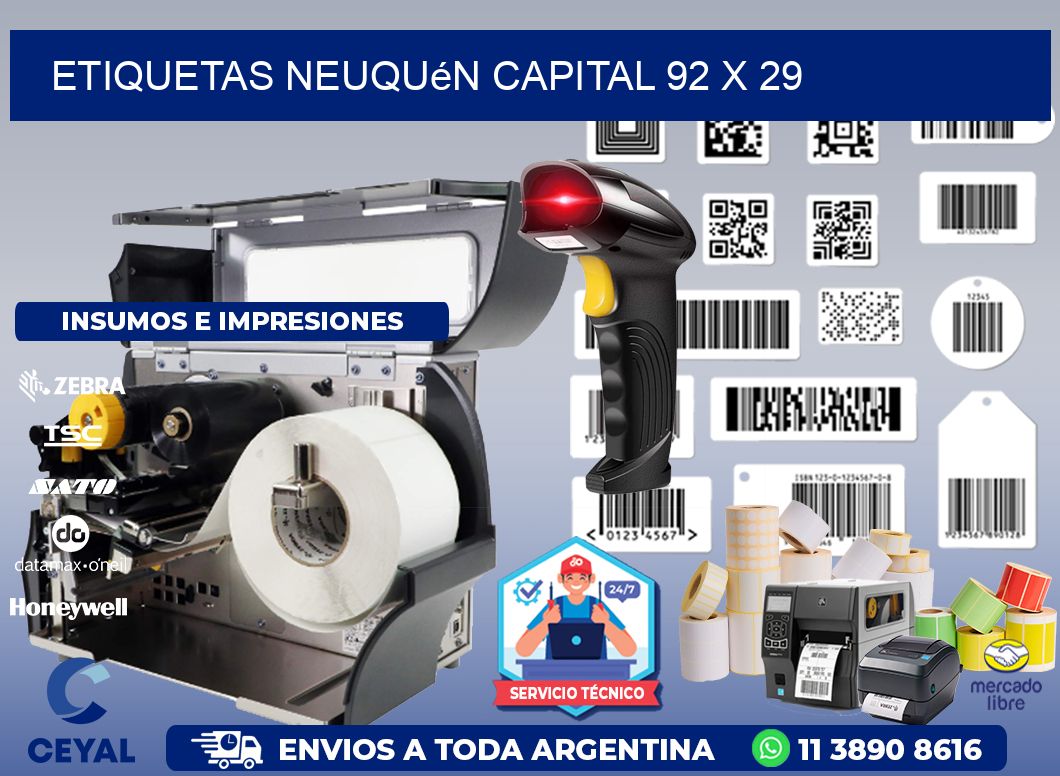 Etiquetas Neuquén Capital 92 x 29