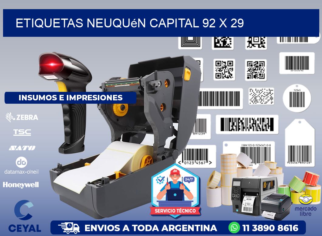Etiquetas Neuquén Capital 92 x 29