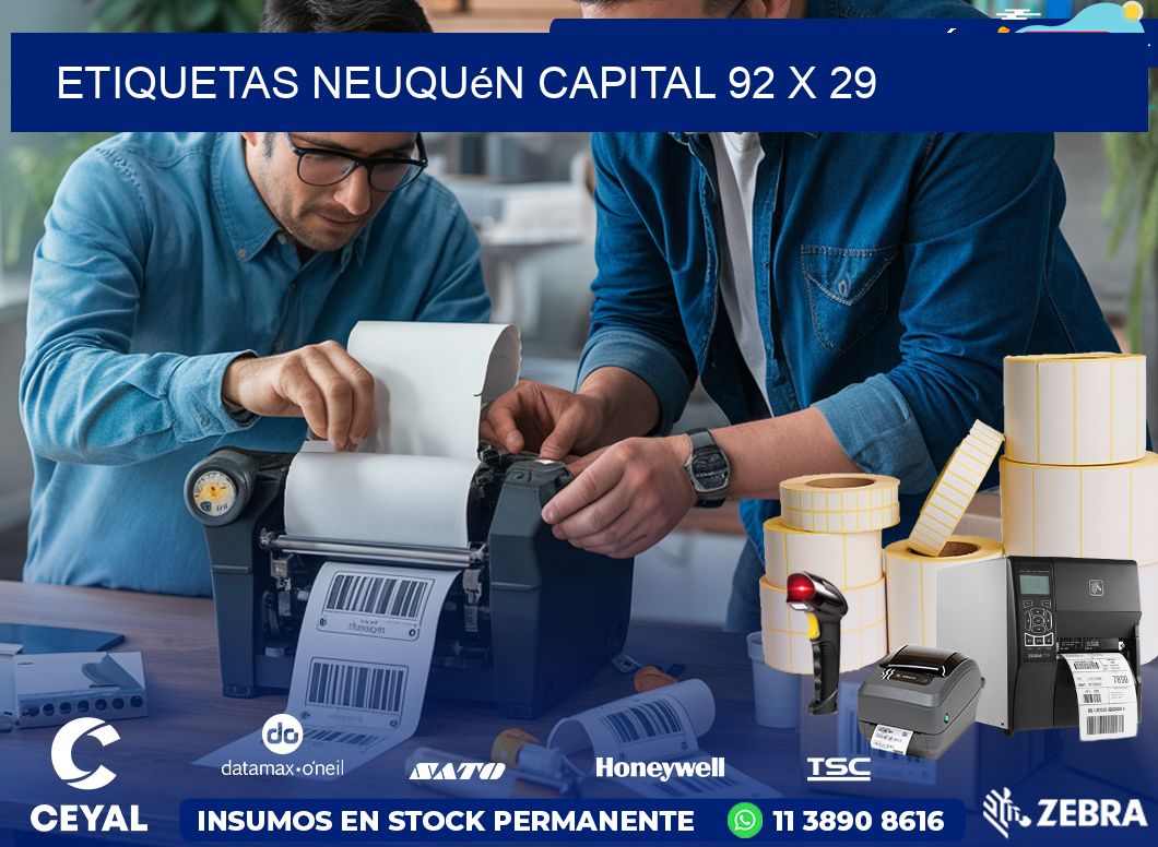 Etiquetas Neuquén Capital 92 x 29