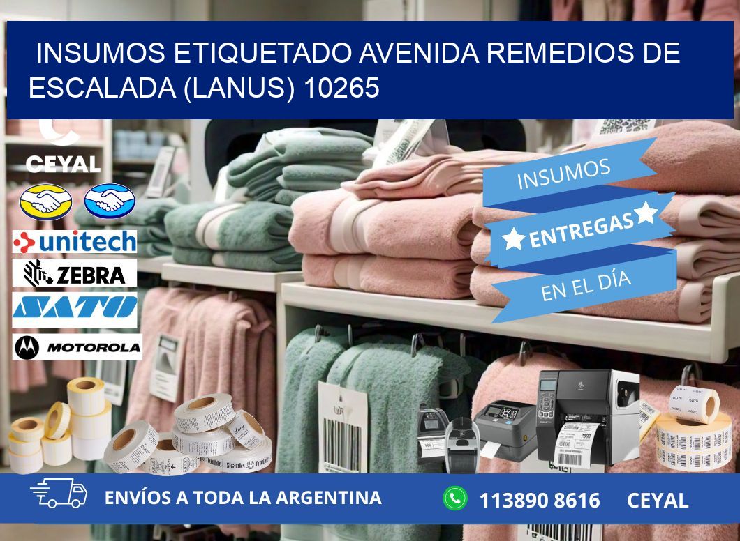 INSUMOS ETIQUETADO Avenida Remedios de Escalada (lanus) 10265