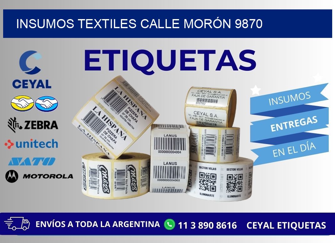 INSUMOS TEXTILES CALLE MORÓN 9870