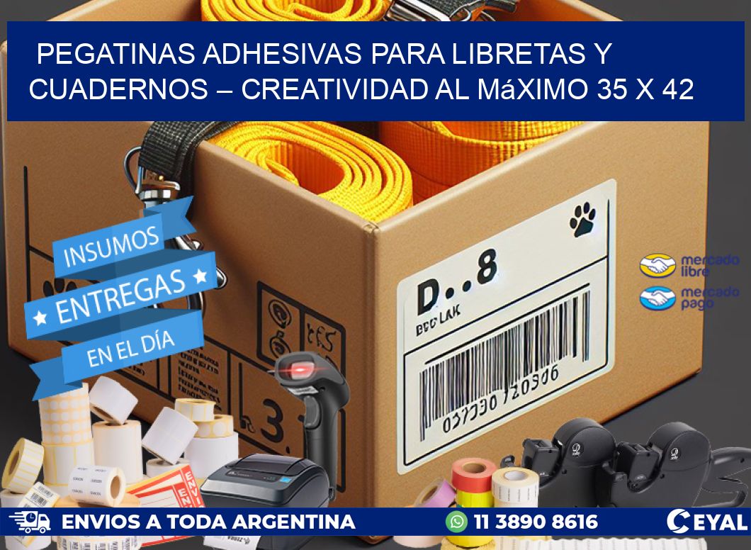 Pegatinas Adhesivas para Libretas y Cuadernos – Creatividad al Máximo 35 x 42