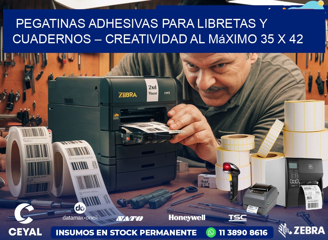 Pegatinas Adhesivas para Libretas y Cuadernos – Creatividad al Máximo 35 x 42