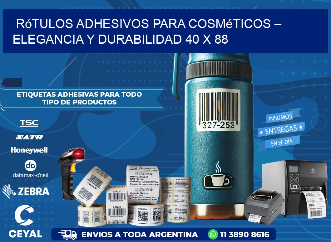 Rótulos Adhesivos para Cosméticos – Elegancia y Durabilidad 40 x 88