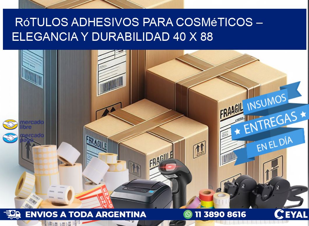 Rótulos Adhesivos para Cosméticos – Elegancia y Durabilidad 40 x 88