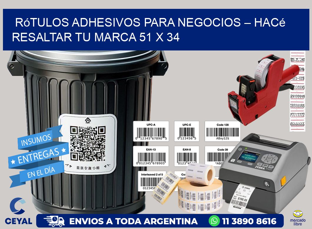 Rótulos Adhesivos para Negocios – Hacé Resaltar Tu Marca 51 x 34