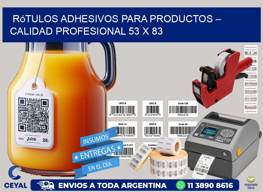 Rótulos Adhesivos para Productos – Calidad Profesional 53 x 83