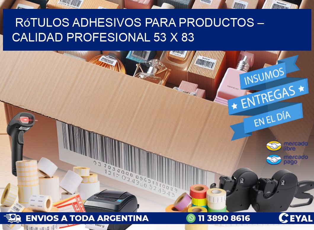 Rótulos Adhesivos para Productos – Calidad Profesional 53 x 83