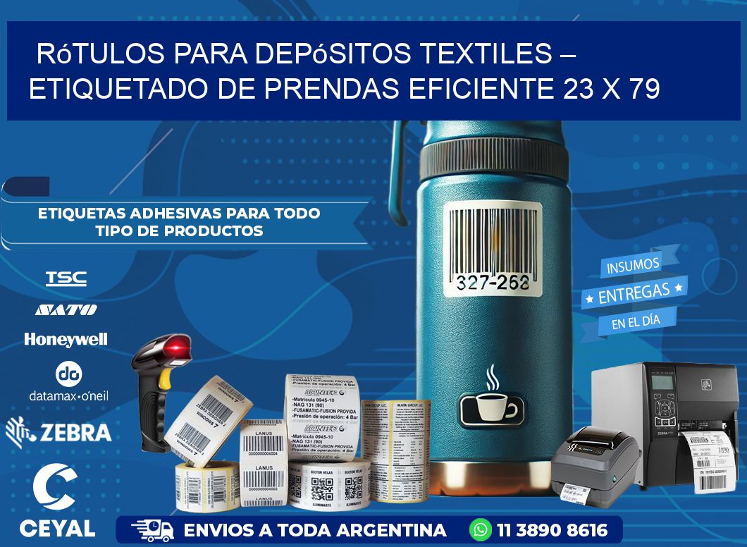 Rótulos para Depósitos Textiles – Etiquetado de Prendas Eficiente 23 x 79