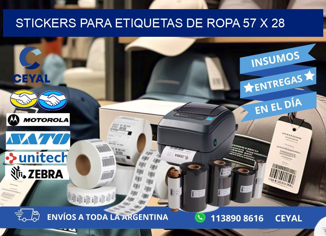 STICKERS PARA ETIQUETAS DE ROPA 57 x 28