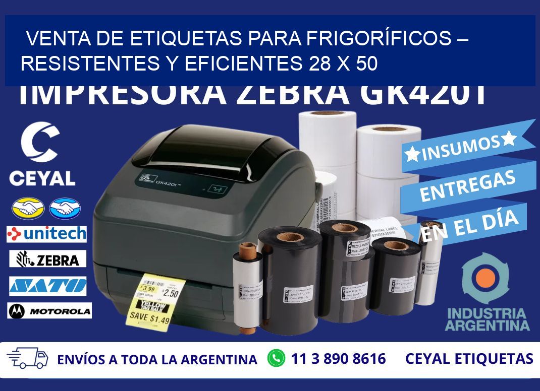 VENTA DE ETIQUETAS PARA FRIGORÍFICOS – RESISTENTES Y EFICIENTES 28 x 50